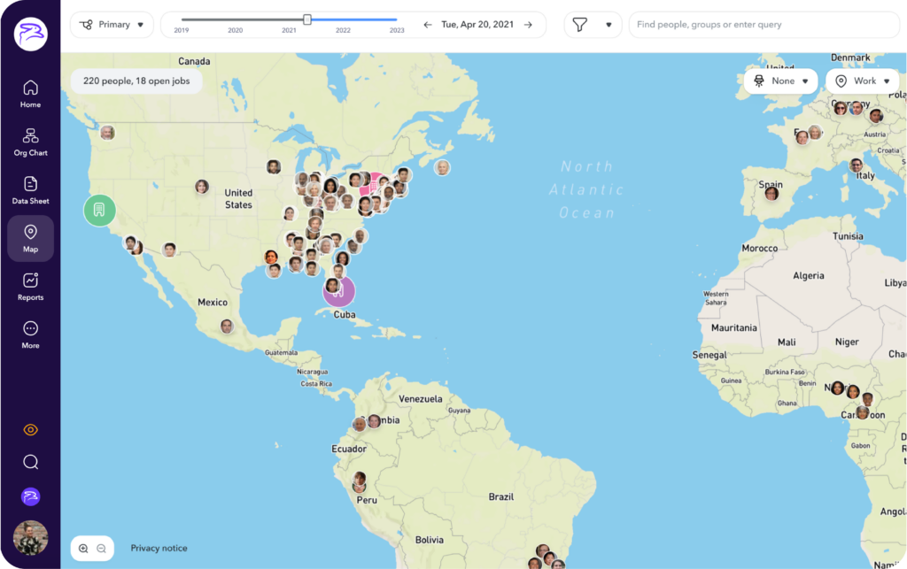 view your employees on the map