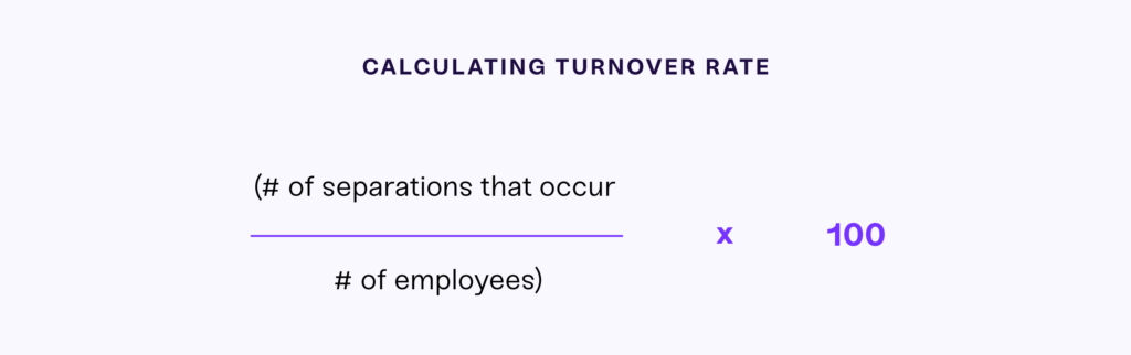 how to calculate turnover rate