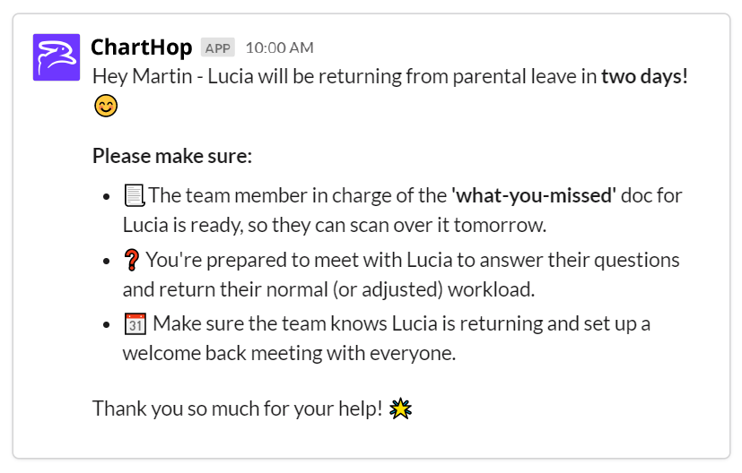make action items stand out in slack