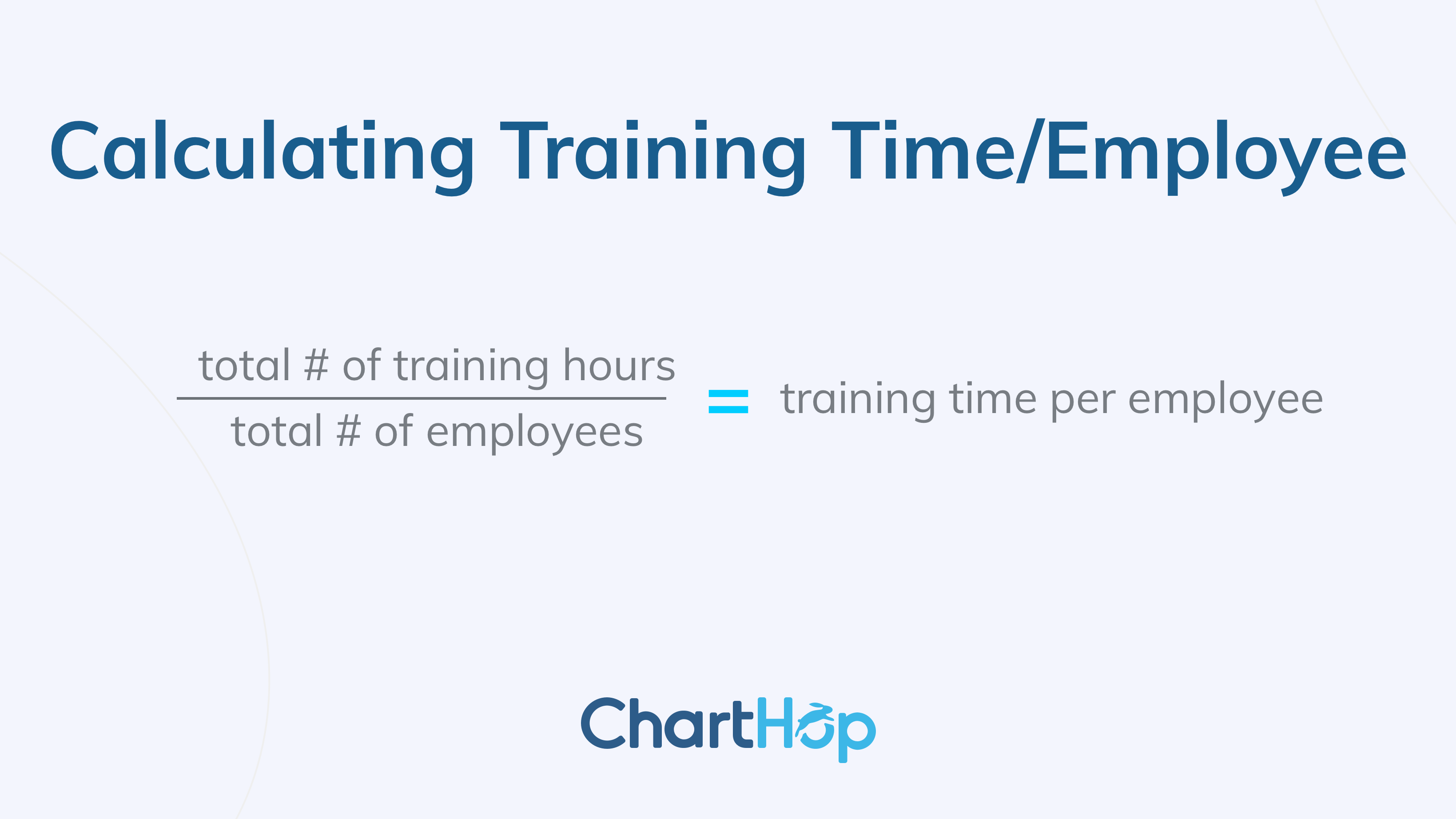 Training time per employee formula