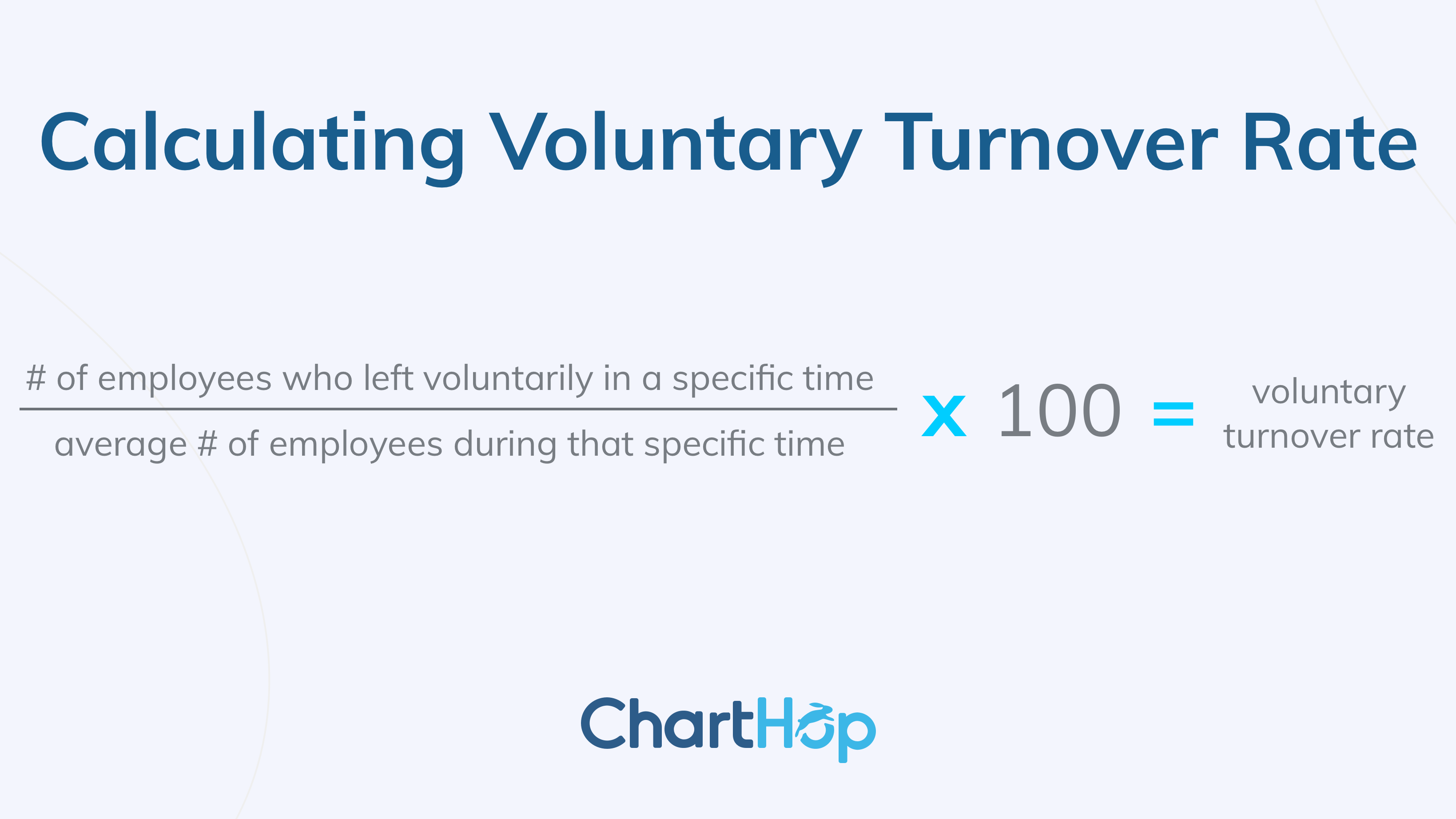 Voluntary Turnover Rate formula