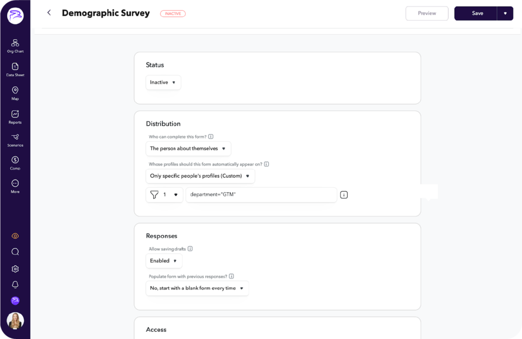 ChartHop create and share forms